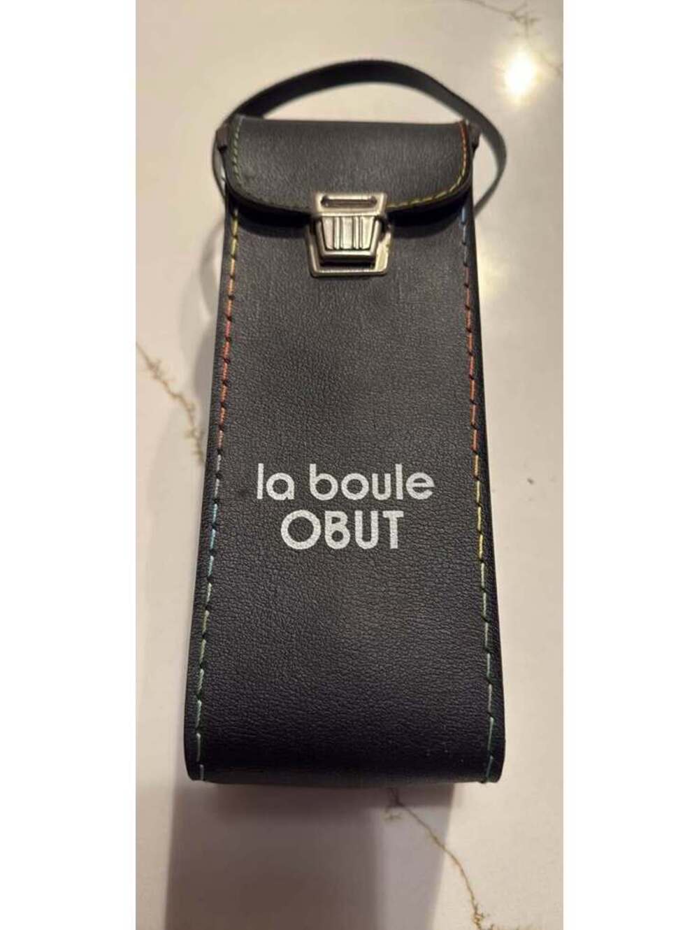 Obut MS 3 Pétanque Boules set Carrying Case Vintage French la boule OBUT Striped